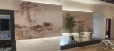 新福壁海新中式电视背景墙壁纸8d立体红色山水3d墙纸江山壁画客厅影视墙布 主图款 定制 实拍图