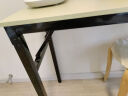 墨例折叠桌电脑桌椅长条桌子折叠书桌弹簧桌学习台式桌面试办公培训桌 双层120cm*50cm*75cm 实拍图