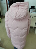 英氏（YEEHOO）女童羽绒服儿童保暖外套冬季时尚淑女中长款中大童装洋气冬装新款 字母小花-粉色 160 实拍图