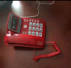 中诺摇头办公室坐式固定电话机家用有线固话座机式免电池来电显示商务办公免提W529红色 实拍图