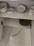 裕行釉下彩陶瓷餐具碗碟套装家用北欧餐具情侣碗筷组合 竖纹16头 实拍图