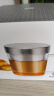 尚明耐热玻璃泡茶杯茶水分离不锈钢过滤办公茶杯带盖带把透明水杯家用 350ML透明把 实拍图