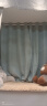 金蝉 窗帘免打孔窗帘成品全遮光伸缩杆宿舍简易窗帘整套卧室门帘 蓝绿【含伸缩杆】 适用宽1.1-1.6米窗帘1.2*1.8两片 实拍图