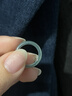 中国黄金（CHINA GOLD）玉翡翠戒指女冰种蓝水指环玉石素圈情情人生日情人节礼物送女朋友 蓝水翡翠戒指【12码】 实拍图