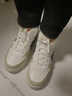 卡帝乐鳄鱼女鞋冬季加绒高帮鞋女保暖运动休闲板鞋棉鞋子女 1406M 米色 39 实拍图