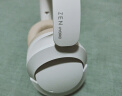 创新科技（CREATIVE）Zen Hybrid 2代 无线主动降噪耳机头戴蓝牙音乐手机耳机 乳白色 实拍图
