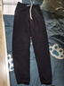 头号青年加长裤子男款秋冬季卫裤高个子190男束脚运动120CM休闲裤 黑 L 实拍图