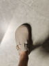 Devo Life的沃软木拖鞋包头半拖情侣款休闲法式拖鞋 3624 灰色反绒皮 39 实拍图