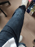 真维斯牛仔裤男时尚2025秋冬猫须潮流直筒裤男宽松男长裤子黑色32 实拍图