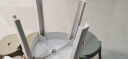 树浩家用塑料加厚凳子可叠放餐椅网红风车餐桌椅子现代简约餐厅书桌用 L.HF升级加强PP材料30cm面-咖色 实拍图