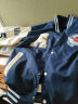 NASA BASE官方男装潮牌联名夹克男女款宽松学生外套情侣衫字母飞行员棒球服 MD-22129-深蓝色（春秋款） L（建议125-140斤） 晒单实拍图