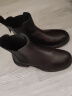 天美意靴子女冬保暖复古短靴女切尔西靴BE091DD2 黑色 34 实拍图