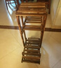 华观家居（Home Giving Furniture）可移动手推花架实木多层落地式花盆架子木质盆景阳台客厅室内多肉 加强款碳色小号带轮 实拍图