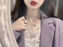 中国黄金（CHINA GOLD）银莫比乌斯环项链男女一对情侣款纪念生日618送女朋友老婆礼物 【京速达】莫比乌斯环项链【男】 实拍图