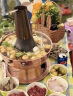 延兴老北京铜火锅仿铜老式紫铜火锅家用打边炉涮羊肉烧碳木炭火锅户外 34紫铜(适5-8人) 实拍图