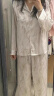 衣派莱冰丝睡衣女春秋长袖2024年新款高级感两件套夏天甜美家居服款套装 白玉 长款L 晒单实拍图