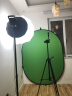 漾菲斯YC10直播蓝绿双色绿幕背景布折叠便携式绿布纯色抠像布背景布拍照摄影布视频幕布背景板 1.5*2米 晒单实拍图