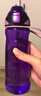 施密特（simita） 运动水杯 大容量饮用水壶男女士学生儿童夏季上学塑料杯子 炫彩紫【Tritan材质+滤网】650ml 650ml 实拍图