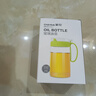 茶花（CHAHUA）油壶玻璃厨房欧式家用塑料油罐酱油瓶醋瓶醋壶装倒大小号油瓶 550ml绿色 实拍图