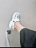 卡骆驰（CROCS）洞洞鞋贝雅女鞋夏季新款凉鞋拖鞋情侣凉拖鞋沙滩鞋男士 10126-100/白色（建议拍小一码） 41-42 (260mm) M8W10 实拍图
