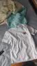 GENIOLAMODE短袖男女款220G重磅纯棉夏季情侣款t恤男女生同款衣服 白色 XL 实拍图