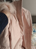 鸭鸭（YAYA）羽绒服女中长款冬季新款时尚连帽狐狸大毛领加厚保暖外套XH 薄粉色 155/S 晒单实拍图