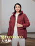 波司登羽绒服女连帽中长款宽松老人保暖百搭冬季厚外套B30145122B 实拍图