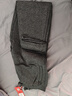 猫人（MiiOW）羊羔绒休闲裤子男秋冬季保暖大码宽松长裤加绒裤男 灰色平口 5XL  实拍图