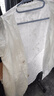 Olrain欧芮儿白色V领短袖衬衫女夏季宽松泡泡袖重工刺绣蕾丝衫衬衣女 白色 M 实拍图