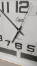 康巴丝（Compas）挂钟客厅 万年历温湿度时钟 简约石英钟表挂墙C2983 闪金 37cm 晒单实拍图