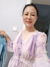 丝柏舍【明星同款】桔梗法式沙滩长裙2025春新品在逃公主收腰连衣裙 粉紫色 XL 实拍图