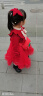 安妮优儿（Anneyol）女童连衣裙春秋款裙子2024新款儿童洋气春装小女孩衣服红色公主裙 红色 120 实拍图