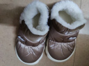 众嗨冬季儿童棉拖鞋包跟亲子棉鞋大童保暖加绒加厚防水鞋居家 粉色 28-29码内长18cm4-5岁 实拍图
