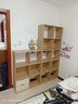 LINSY KIDS林氏家居客厅家用北欧收纳书柜木质带门防尘自由组合格子柜NC1X 【0.79*1.90m】五层两列书架 实拍图