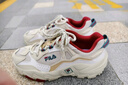 斐乐（FILA）男女同款跑步鞋舒适轻便慢跑透气休闲运动鞋百搭时尚掠夺者情侣鞋 米色/雨雾灰-AN【女款】 36.5 实拍图