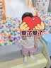 幼歌（YOUGE）婴幼儿夏季法式甜美小飞袖上衣轻薄透气宽松爱心短裤潮 粉色短裤 90 cm 实拍图