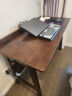 家逸 实木书桌电脑桌学生学习桌书房写字桌简约办公桌子胡桃色1.2米 晒单实拍图