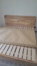 意米之恋实木床多功能北欧双人床厚板带夜灯储物床 框架款 1.8m*2m JX-12 实拍图