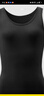 蕉内热皮302++男女士保暖背心7A抗菌抓绒无痕秋衣打底衫秋冬内衣内搭 【女士】黑色 M 实拍图