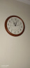 北极星（POLARIS）挂钟 欧式实木客厅时尚创意时钟简约现代田园挂表装饰挂墙15英寸石英钟表 9060环形 实拍图