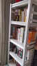 唐辑书架书柜 学生家用落地置物架铁艺图书架子 白色五层50*30*138 实拍图