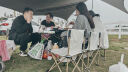 小魔户外桌椅露营装备折叠桌椅套装便携式野营野餐蛋卷桌 一桌六椅白 实拍图
