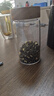 格娜斯（CRISTALGLASS）小号迷你精致便携茶叶罐透明玻璃家用密封罐防潮茶叶盒旅行储存罐 500ML两只相思木茶叶罐 实拍图