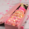 费列罗巧克力花束礼盒装520礼物情人节送男女朋友老婆闺蜜生日礼物 粉色19颗巧克力+11朵香皂花 实拍图
