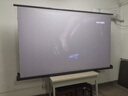 鲸米（JINGMI）投影幕布110英寸16:9地拉幕布全面屏手动地升幕布G5拉线抗光幕家用办公户外便携移动投影仪屏幕 实拍图