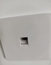 鸿雁开关插座面板X5系列白色电脑网络六类插座86型暗装墙壁电源插座 晒单实拍图