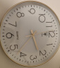 北极星（POLARIS） 挂钟 时尚创意客厅钟表 简约石英钟12英寸2842绿色 实拍图