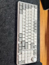 DUKHARO 杜卡洛 VN96机械键盘 三模RGB热插拔 蓝牙无线游戏办公 旋钮键盘程序员礼物 VN96-速写白  DUKHARO-MO绿轴V2 实拍图