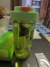 目送（musong）水杯高颜值 吸管杯女便携耐高温大容量学生咖啡茶水分离塑料水杯 加厚抗菌母婴级粉色 600ml 1个 实拍图