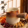梦多福 围炉煮茶 家用电陶炉户外烧烤炉取暖炉烤火盆围炉煮茶套装器具 茶韵烤奶茶罐+粗陶秋语茶杯*6 2024新升级 实拍图